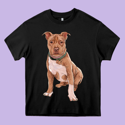 Heavy Core Tee brown pitbull
