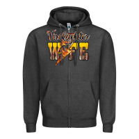 Charcoal Heather firefighter wife lightning bolt Zipper Hoodie - NancyCooperArtShop