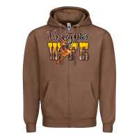 Chestnut firefighter wife lightning bolt Zipper Hoodie - NancyCooperArtShop