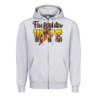 Heather Grey firefighter wife lightning bolt Zipper Hoodie - NancyCooperArtShop