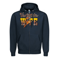 Navy firefighter wife lightning bolt Zipper Hoodie - NancyCooperArtShop