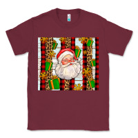 Burgundy santa with gifts Classic Tee - AdoDesignShop
