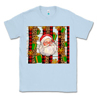 Dusty Blue santa with gifts Classic Tee - AdoDesignShop