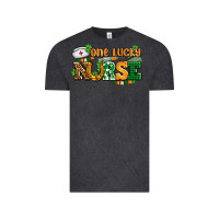 Vintage Black one lucky nurse Vintage Tee - AdoDesignShop