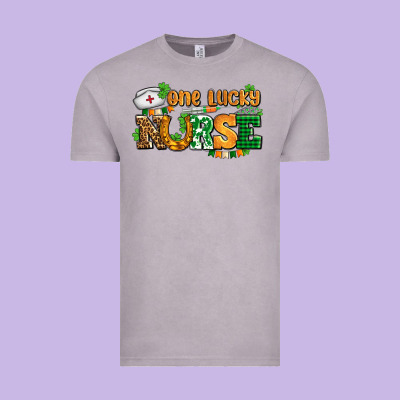 One Lucky Nurse Vintage Tee Designed By Adodesignshop