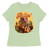 Matcha cowgirl actin up Ladies Tee - texasbilliewilder