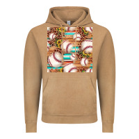 Vintage Camel baseball leopard sunflower seamless pattern Vintage Hoodie - JahusDesignShop