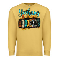 Antique Gold yeehaws and hellnaws Premium Sweatshirt - Jasminsmagicworld