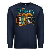 Navy yeehaws and hellnaws Premium Sweatshirt - Jasminsmagicworld