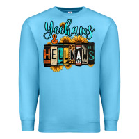 Ocean Blue yeehaws and hellnaws Premium Sweatshirt - Jasminsmagicworld