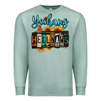 Seafoam yeehaws and hellnaws Premium Sweatshirt - Jasminsmagicworld