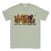 Matcha Peace Love Texas Longhorn Bull Classic Tee - LillyAllenDesigns