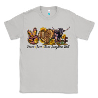 Peace Love Texas Longhorn Bull Classic Tee | Teevron