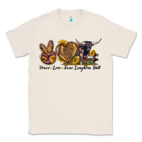 Natural Peace Love Texas Longhorn Bull Classic Tee - LillyAllenDesigns