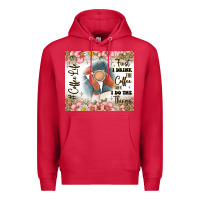 Cardinal first i drink the coffee then i do the things Premium Hoodie - JahusDesignShop