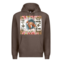 Coffee first i drink the coffee then i do the things Premium Hoodie - JahusDesignShop