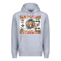 Heather Grey first i drink the coffee then i do the things Premium Hoodie - JahusDesignShop