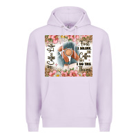 Lilac first i drink the coffee then i do the things Premium Hoodie - JahusDesignShop