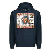 Navy first i drink the coffee then i do the things Premium Hoodie - JahusDesignShop