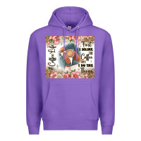 Purple first i drink the coffee then i do the things Premium Hoodie - JahusDesignShop