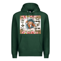 Sports Green first i drink the coffee then i do the things Premium Hoodie - JahusDesignShop