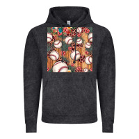 Vintage Black baseball leopard seamless pattern Vintage Hoodie - JahusDesignShop