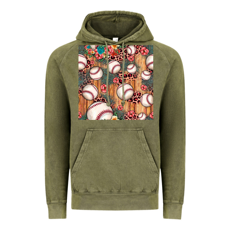 Baseball Leopard Seamless Pattern Vintage Hoodie by JahusDesignShop | Teevron