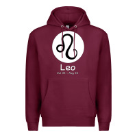 Burgundy Leo Horoscope Premium Hoodie - Bettercallsaul