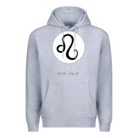 Heather Grey Leo Horoscope Premium Hoodie - Bettercallsaul