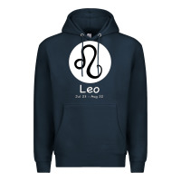 Navy Leo Horoscope Premium Hoodie - Bettercallsaul