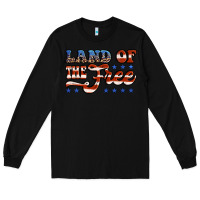Black land of the free america Long Sleeve Tee - Jasminsmagicworld