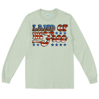 Matcha land of the free america Long Sleeve Tee - Jasminsmagicworld