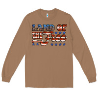 Toasted Coconut land of the free america Long Sleeve Tee - Jasminsmagicworld