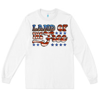 White land of the free america Long Sleeve Tee - Jasminsmagicworld