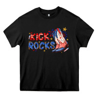 Black kick rocks cowboy boots fourth of july Heavy Core Tee - texasbilliewilder
