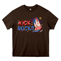 Chocolate Brown kick rocks cowboy boots fourth of july Heavy Core Tee - texasbilliewilder