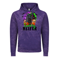 Cloud Purple spooky heifer black angus Vintage Hoodie - RanaPortraitStore