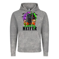 Spooky Heifer Black Angus Vintage Hoodie | Teevron