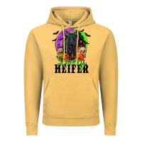Vintage Mustard spooky heifer black angus Vintage Hoodie - RanaPortraitStore