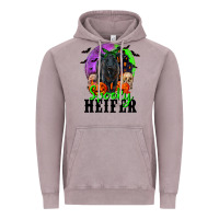 Vintage Zinc spooky heifer black angus Vintage Hoodie - RanaPortraitStore