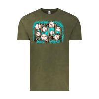 Vintage Olive baseball background Vintage Tee - JahusDesignShop