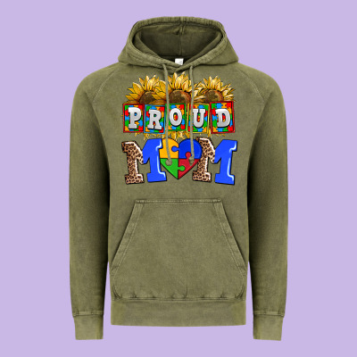 Proud Mom Vintage Hoodie Designed By Adodesignshop