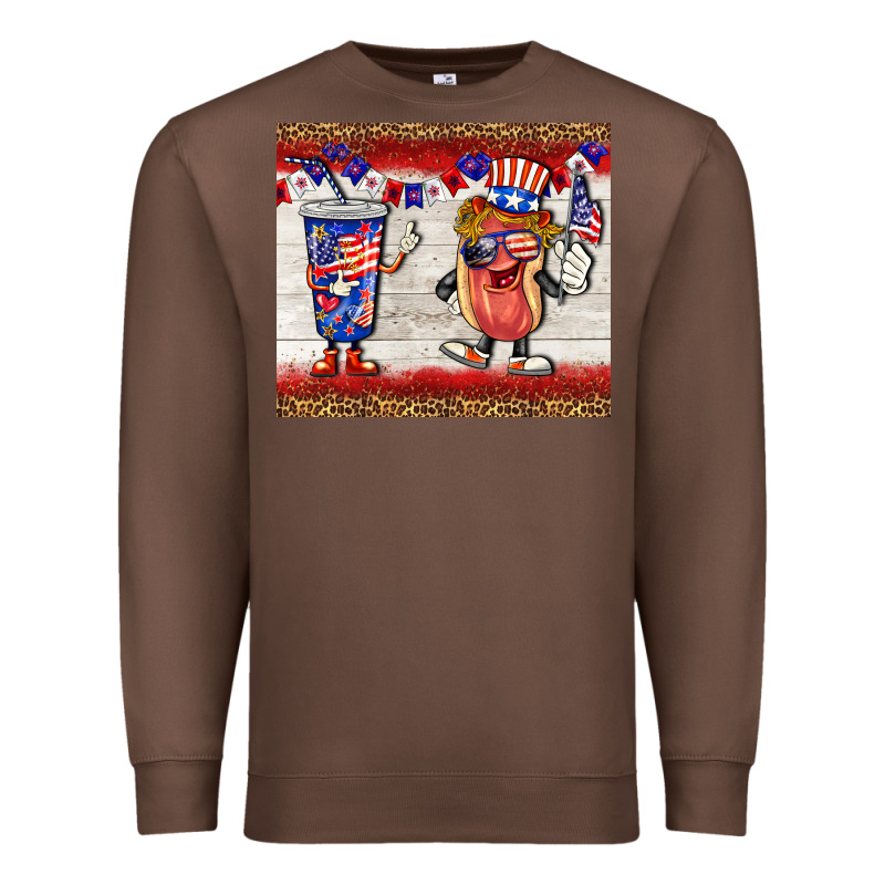 Usa Hot Dog Coca Tumbler Premium Sweatshirt by BarkalooDesign | Teevron