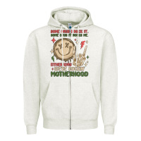 Oatmeal Heather some days i rock it some days it rocks me either w Zipper Hoodie - MaliasSmallBusiness