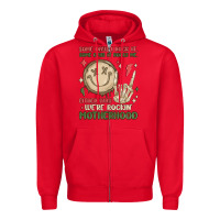 Red some days i rock it some days it rocks me either w Zipper Hoodie - MaliasSmallBusiness