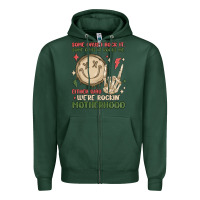 Sports Green some days i rock it some days it rocks me either w Zipper Hoodie - MaliasSmallBusiness