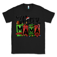 Black merry mama Christmas Classic Tee - Jasminsmagicworld