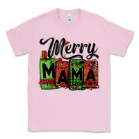 Bubblegum Pink merry mama Christmas Classic Tee - Jasminsmagicworld