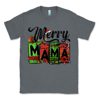 Charcoal Heather merry mama Christmas Classic Tee - Jasminsmagicworld