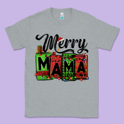 Merry Mama Christmas Classic Tee Designed By Jasminsmagicworld